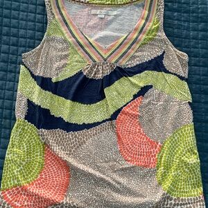Boden Multicolor Patterned Tank Top